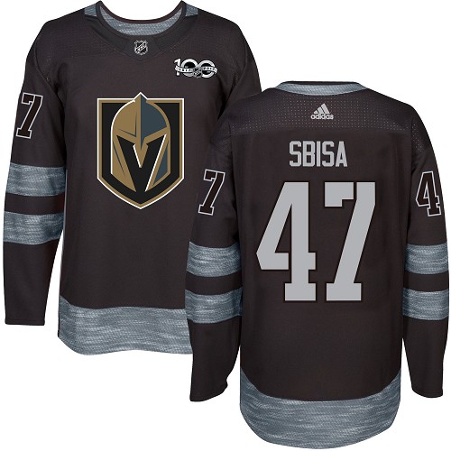 Adidas Golden Knights #47 Luca Sbisa Black 1917-100th Anniversary Stitched NHL Jersey